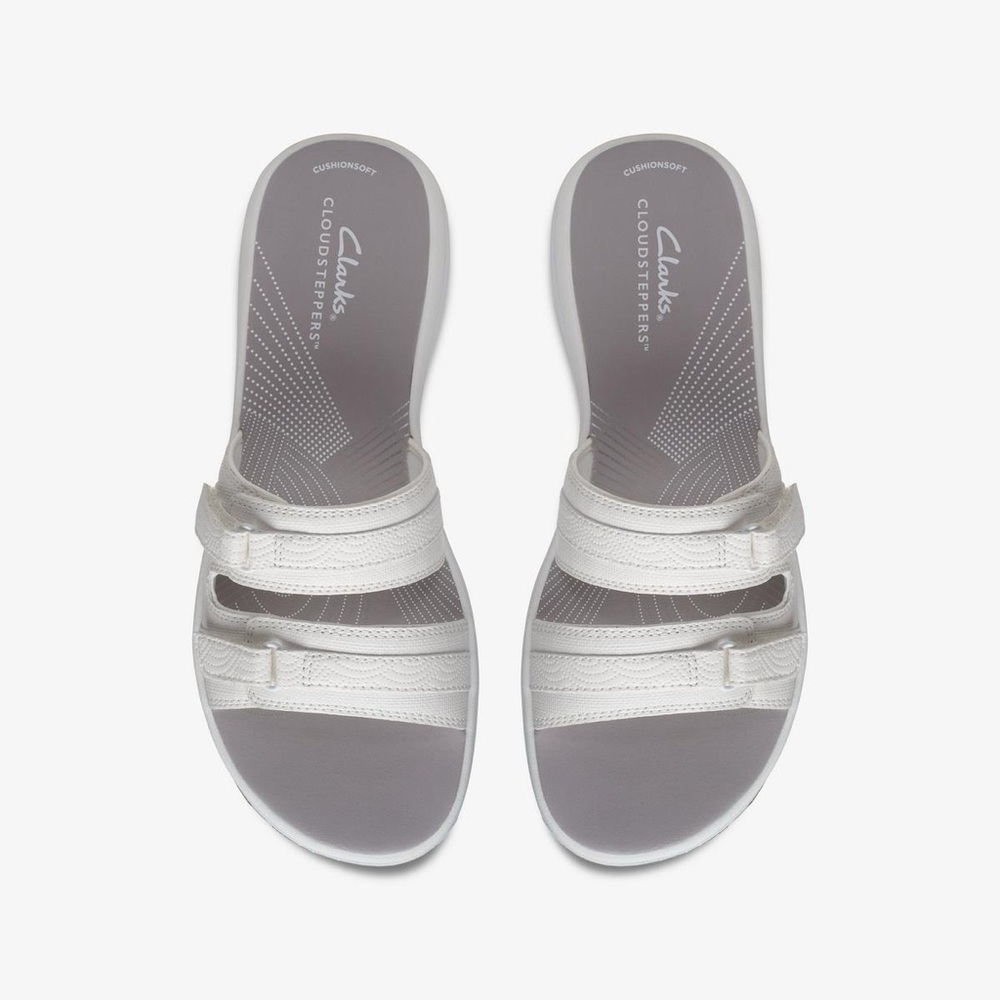 CLARKS women’s BREEZE PIPER WHITE